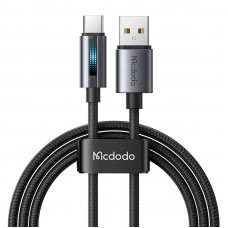 Mcdodo CA-5180 USB-A–USB-C kabelis, 1,2 m (melns)