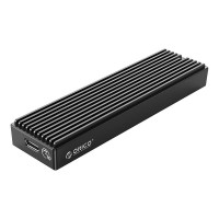 NVME M.2, 10 gb/s, USB-A–USB-C + USB-C–USB-C diska korpuss (melns)