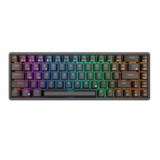 Bezvadu mehāniskā tastatūra Royal Kludge RK837 RGB, sarkans slēdzis (melns)