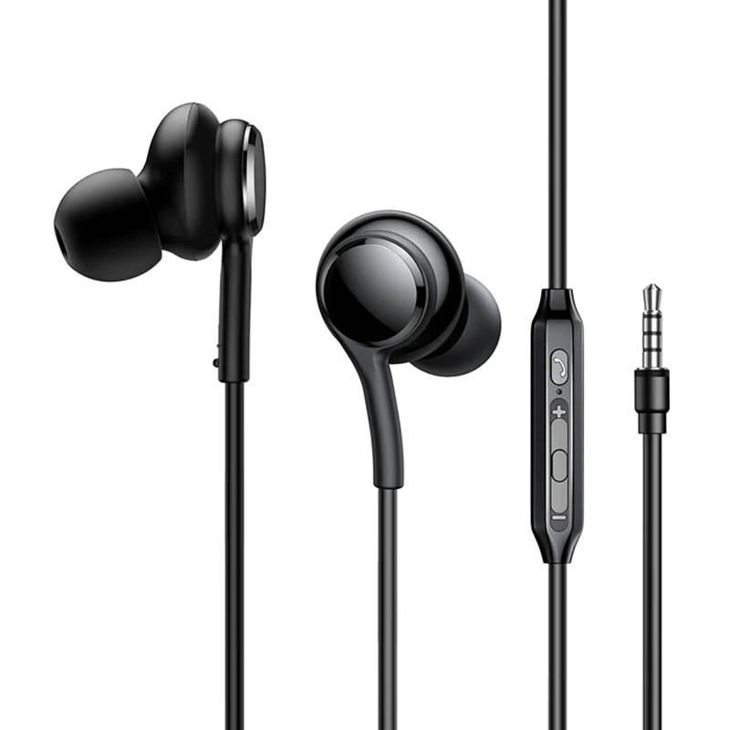 Joyroom Wired Earphones JR-EW02, Half in Ear (Black)