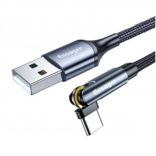 USB-A 3in1 kabelis, Essager, EXCCXT-WX0G, USB-C/Lightning/Micro, 15W, 1m (pelēks)