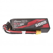 Gens Ace G-Tech 5000mAh 11,1V 60C 3S1P īsa izmēra Lipo ar XT60 spraudni