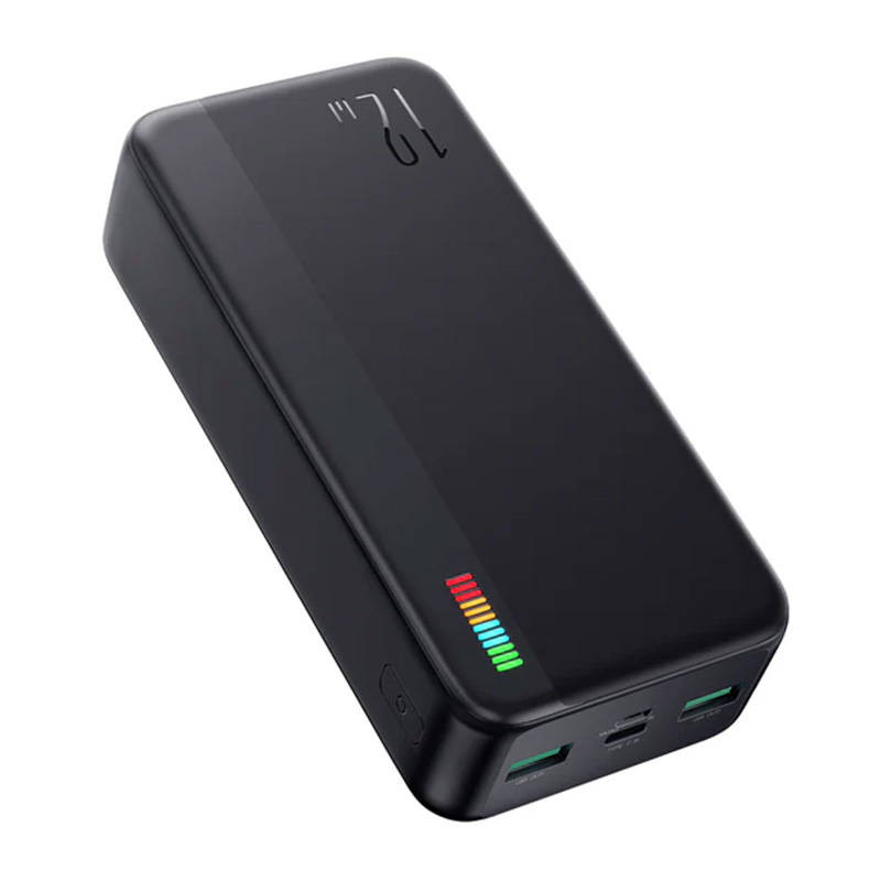 12W Power Bank 30000mAh Joyroom JR-T018 (melns) 10 + 4 gab. PAR BRĪVU