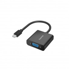 Hama 00200333 video kabeļa adapteris Mini DisplayPort VGA (D-Sub), melns