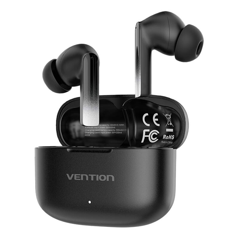 Bezvadu austiņas, Vention, NBIB0, Elf Earbuds E04 (melnas)