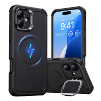 Cyber ​​Tough (HaloLock) ESR futrālis ar statīvu iPhone 16 Plus (melns)