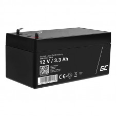 Green Cell Maintenance-free AGM VRLA Green Cell AGM41 12V 1.3Ah Battery (for alarm system, cash register, toy)