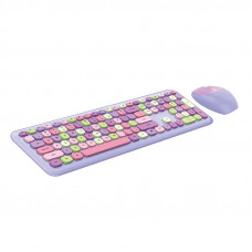 Mofii Wireless Keyboard+Mouse 666 Purple