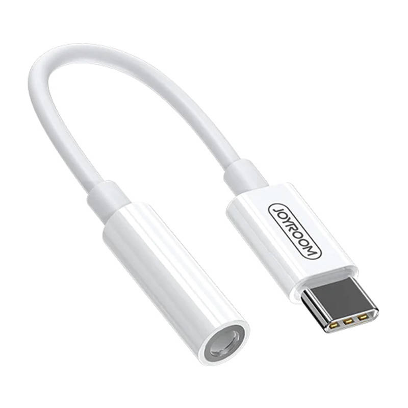 Joyroom digitālais audio adapteris USB-C 3,5 mm Joyroom SH-C1 (balts)