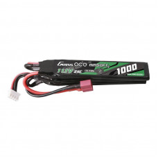 Gens Ace 25C 1000mAh 3S1P 11.1V Nunchuck 3X Airsoft Gun Lipo akumulators ar T spraudni