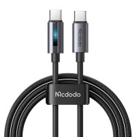 Mcdodo CA-5740 USB-C–USB-C kabelis, 100 W 1,2 m (melns)