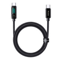 Mcdodo CA-8820 100 W USB-C uz USB-C kabelis, 1,2 m (melns)