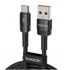 Kabelis no USB-A uz USB-C ,Toocki TXCT-HY01, 1m, FC 100W (melns)