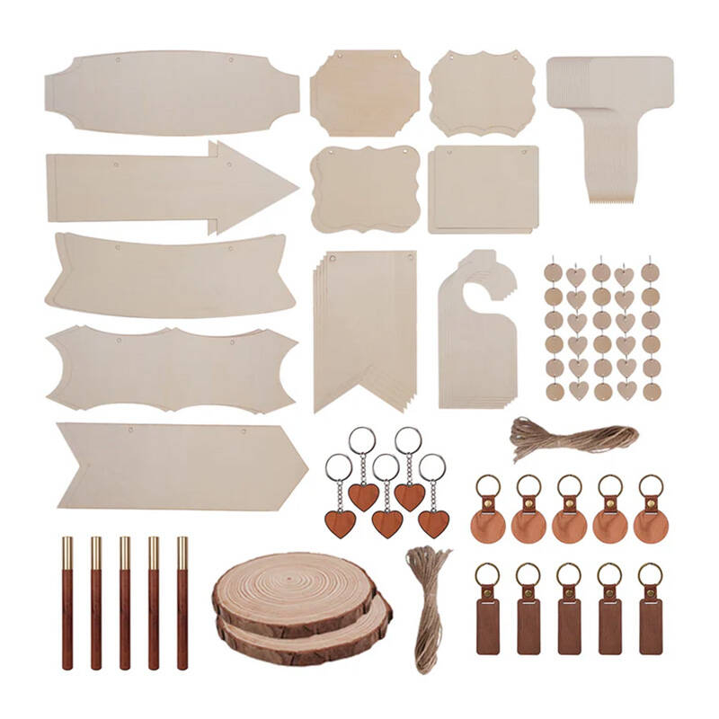 Laserpecker Wooden engraving materials set (190 pcs)