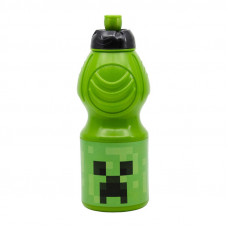 Sporta pudele bērniem LARGE 40432 400 ml Minecraft (zaļa)