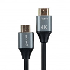 Tellur High Speed ​​HDMI 2.0 kabelis, 4K 18Gbps spraudnis Ethernet apzeltīts 3 m melns