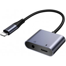 Joyroom 2-in-1 Audio adapter Joyroom SY-L01 Lightning to 3.5mm + Lightning (black)