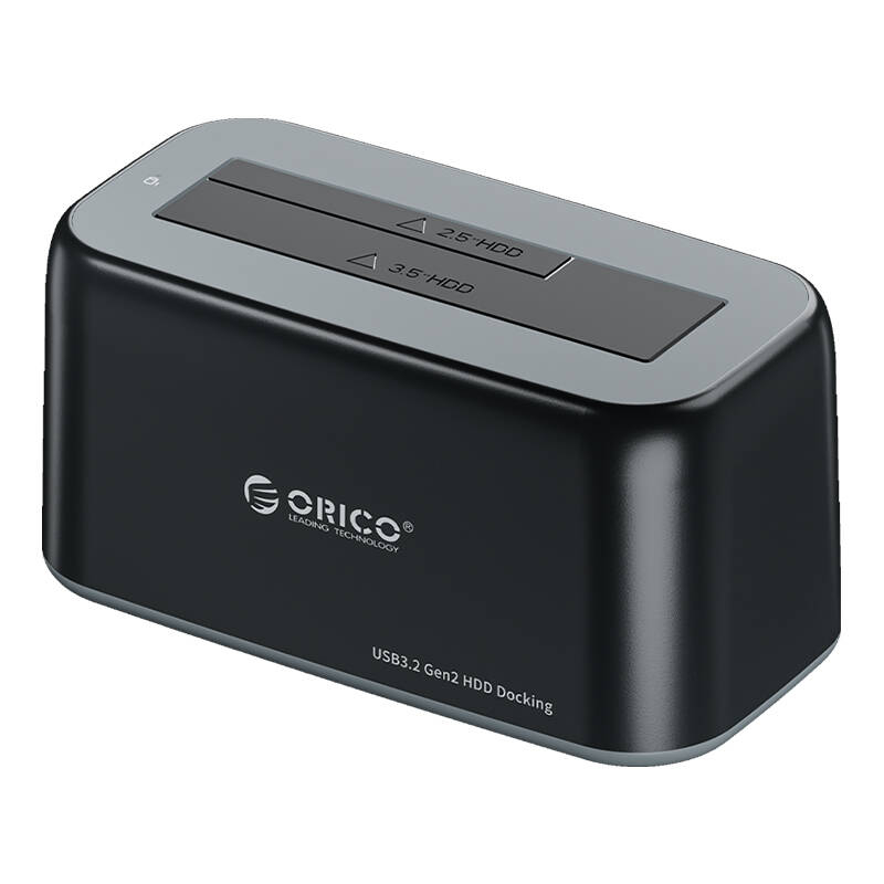 Orico dokstacija 2,5 /3,5 collu HDD/SSD, 5Gbps, USB-C uz USB-C/A (melns)