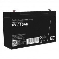 Green Cell Maintenance-free AGM VRLA Battery Green Cell AGM40 6V 15Ah (for alarm system, cash register, toy)