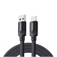 USB uz USB-C kabelis, Essager, EXCT-YS01-P, 100W, 1m (melns)