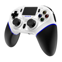 Ipega Ninja PG-P4010B bezvadu kontrolieris / GamePad PS4 skārienpaliktnis (balts)