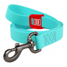 Waudog waterproof luminescent dog leash 25mm wide, 183 cm long turquoise