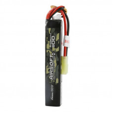 Gens Ace 25C 1100mAh 3S1P 11.1V Airsoft Gun Lipo akumulators ar mini Tamiya spraudni