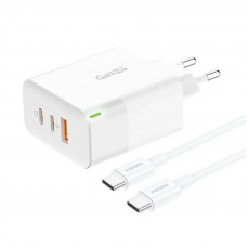 Sienas lādētājs, Foneng GAN65 USB-A, 2x USB-C GaN 65W ar USB-C kabeli