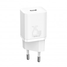 Sienas lādētājs Baseus Super Si Quick Charger 1C 25W (balts)