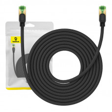 Baseus Braided network cable cat.8 Baseus Ethernet RJ45, 40Gbps, 8m (black)