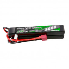 Gens Ace 25C 3000mAh 2S2P 7.4V seglu Airsoft Gun Lipo akumulators ar Mini Deans(T) spraudni