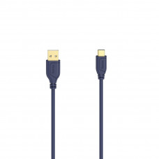 Hama 00200635 Flexi-Slim USB-C kabelis 0,75 m zils