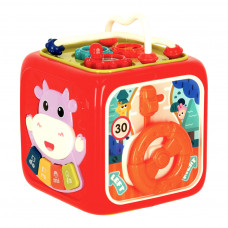 EDUCATIONAL CUBE INTERACTIVE PIANO 6IN1 BIBI-INN RED