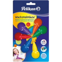 Pelikan Vaska krītiņi Mouse 6 krāsas (803328)