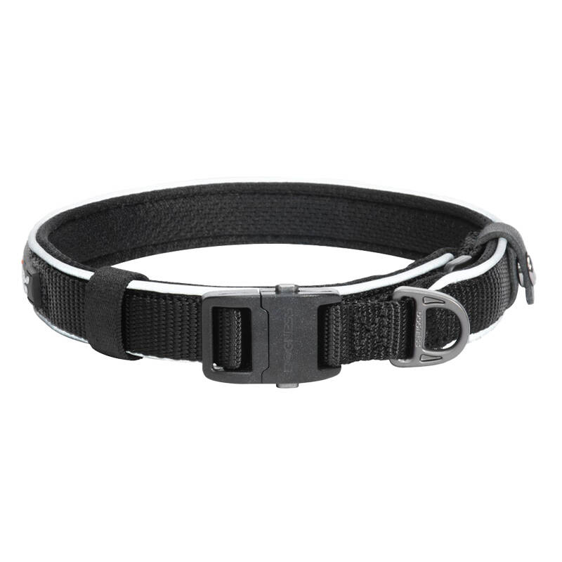 Dogness Reflective collar Dogness size M (Black)