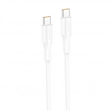 Foneng XS01 60W USB-C to USB-C cable, 1m (white)