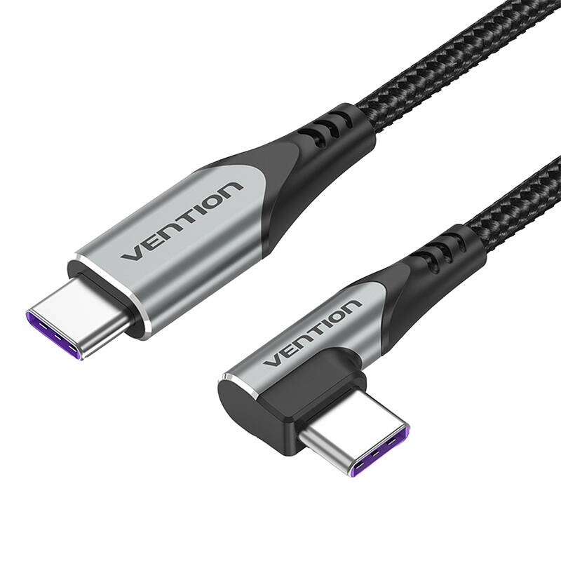 Vention USB 2.0 angle cable Vention TAKHG C to C 5A 1.5m (gray)