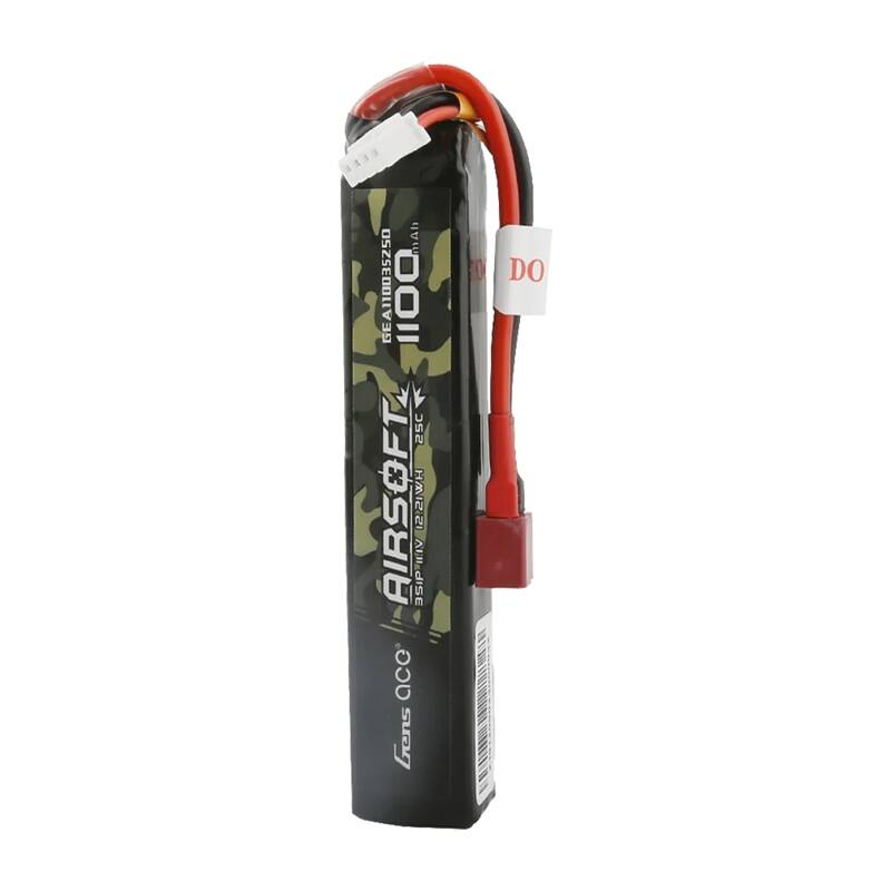 Gens Ace Lipo Gens ace 25C 1100mAh 3S1P 11.1V Airsoft Gun battery with T-plug