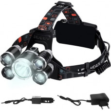 Headlamp 5 x LED T6 CREE