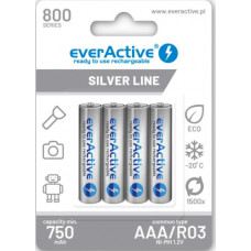 Everactive uzlādējams HR03 750mAh Vienmēr gatavs Blistera iepakojumā 4gb