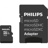 Philips MicroSDHC 16GB class 10/UHS 1 + Adapter