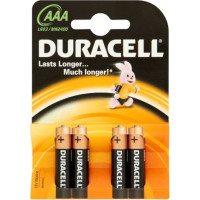 Duracell MN 2400 Basic AAA (LR03) Blistera iepakojumā 4gb.