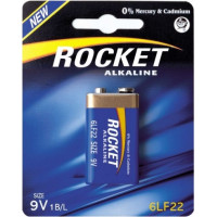 Rocket 6LR22-1BB (9V) Blistera iepakojumā 1gb