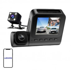 Azdome 1080p front camera, 1080p indoor camera and VGA rear camera Azdome V600-3CH, G-sensor