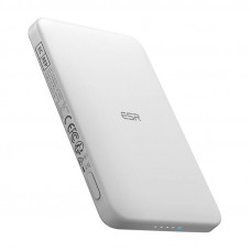 ESR Qi2 MagSlim 5000 mAh magnētiskā jaudas banka (balta)