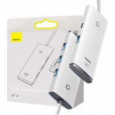 Baseus Hub 4in1 Baseus Lite Series USB to 4x USB 3.0, 1m (White)