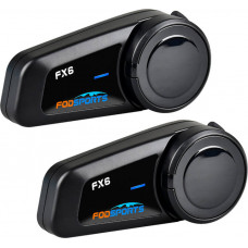 Fodsports FX6 motorcycle intercom two-pack (black)