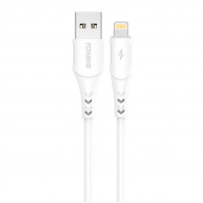 USB kabelis priekš Lightning Foneng X81, 2.1A, 1m (balts)