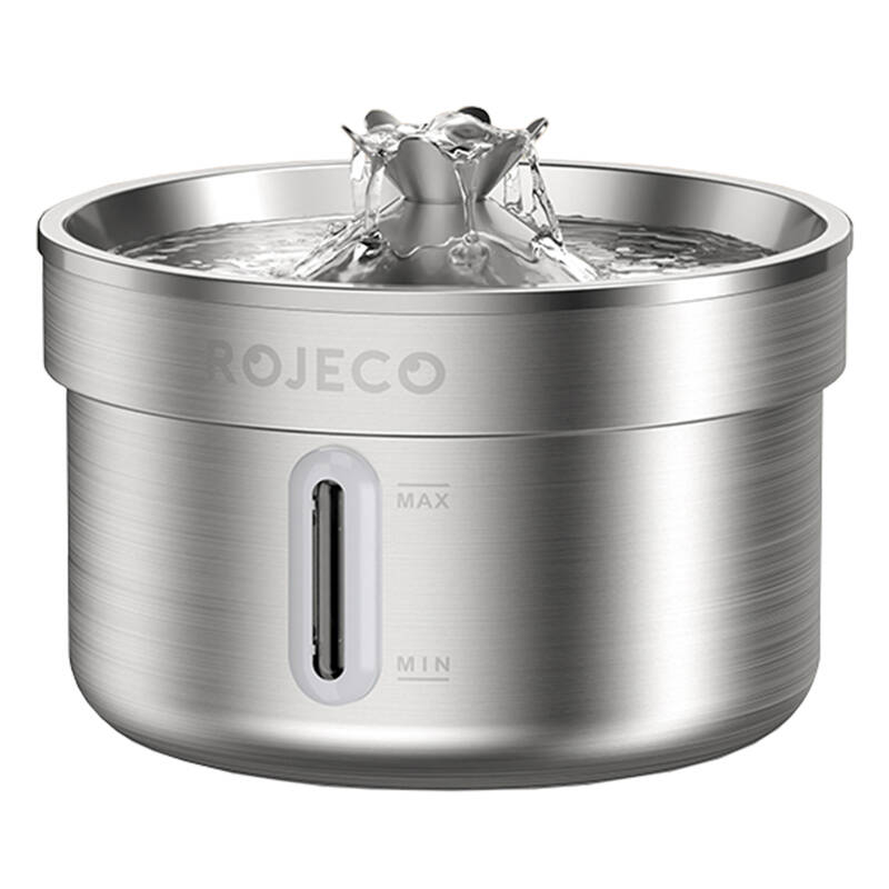 Rojeco Stainless steel fountain / drinker for dog and cat 2l Rojeco