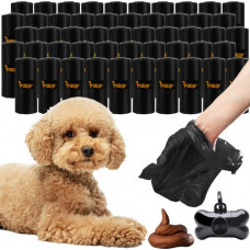 Set of poop bags + case